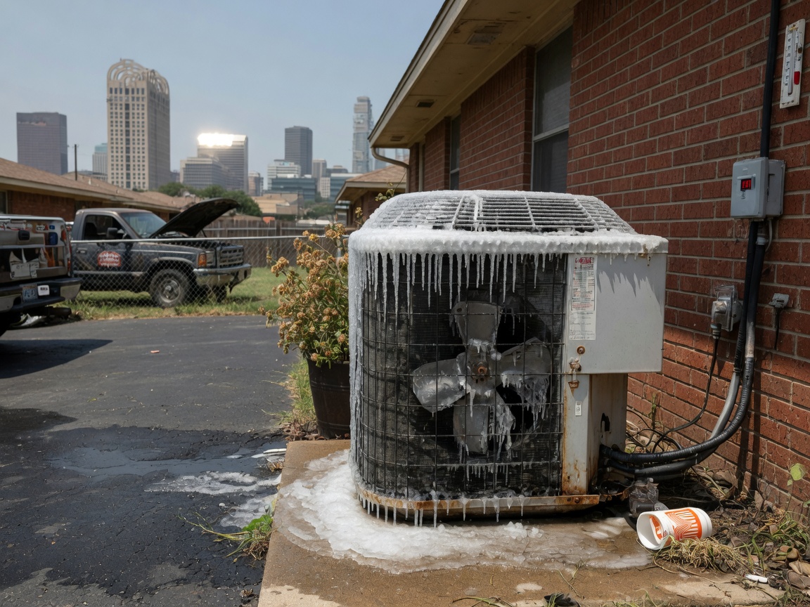 Why Fort Worth AC Units Freeze During Summer Heat Waves